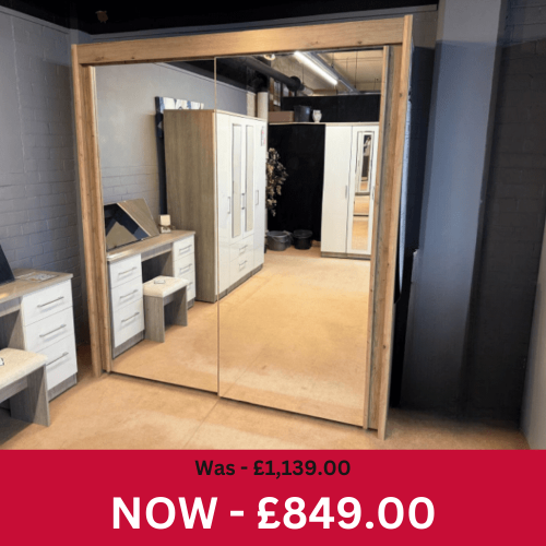 Imperial 2 Door Mirror Sliding Wardrobe