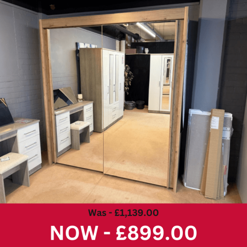 Imperial 2 Door Mirror Sliding Wardrobe