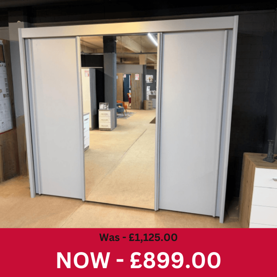 Imperial 3 Door Centre Mirror Sliding Wardrobe