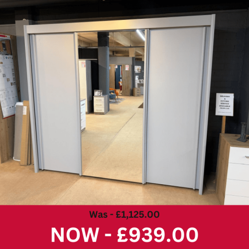 Imperial 3 Door Centre Mirror Sliding Wardrobe