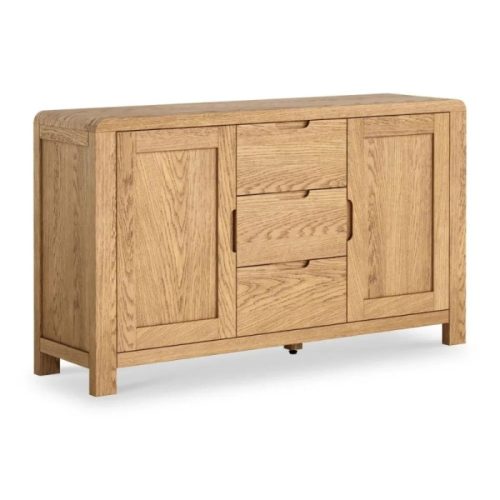 Florence Curved Oak Large Sideboard
