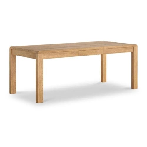 Florence Curved Oak Extending Dining Table 6 - 8 Seater