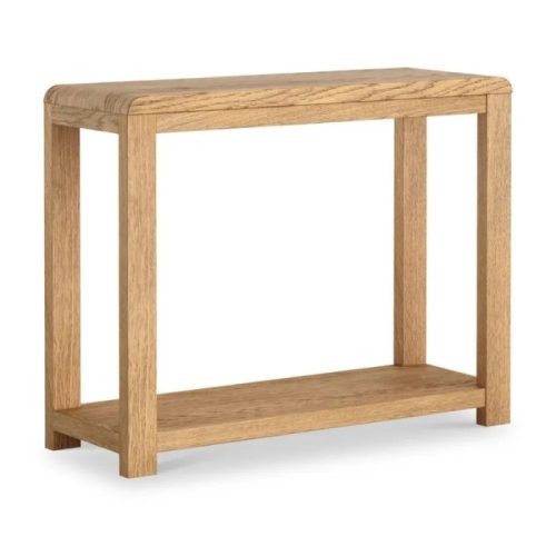 Florence Curved Oak Console Table