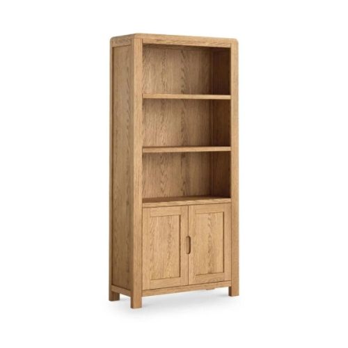 Florence Curved Oak Large Display Cabinet