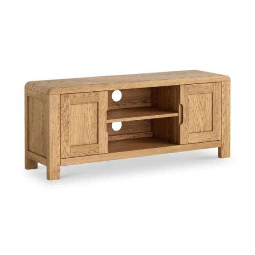 Florence Curved Oak Small TV Unit 120cm