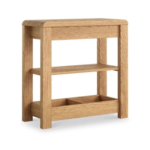 Florence Curved Oak Sofa Side Table