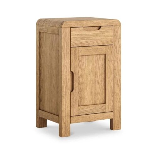 Florence Curved Oak Telephone Table