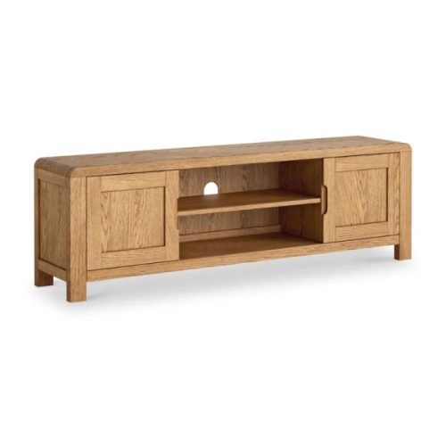 Florence Curved Oak Large TV Unit 160cm