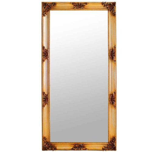 Juliette Full Length Mirror Gold 180 x 90cm