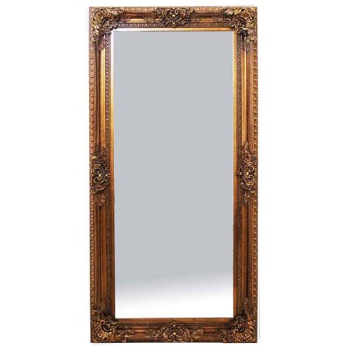 Florence Full Length Large Mirror Gold 180 x 90cm
