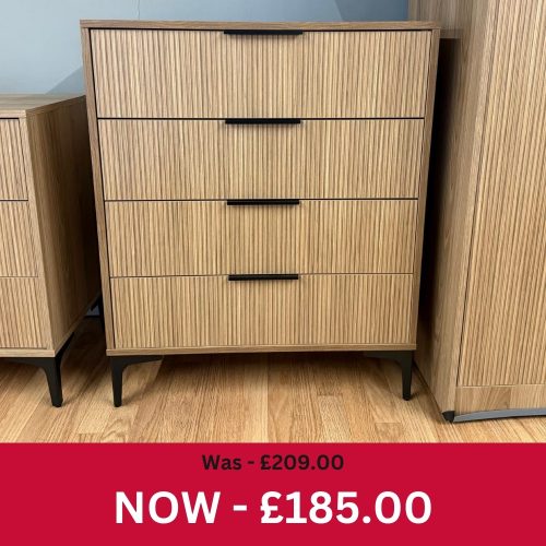 Venice 4 Drawer Chest Venetian Light Oak