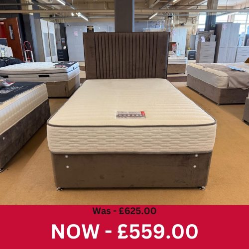 4'6" Finley 1,000 Pocket 2 Drawer Divan Bed