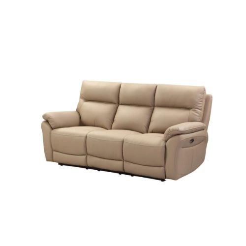 Farley 3 Seater Leather Power Recliner