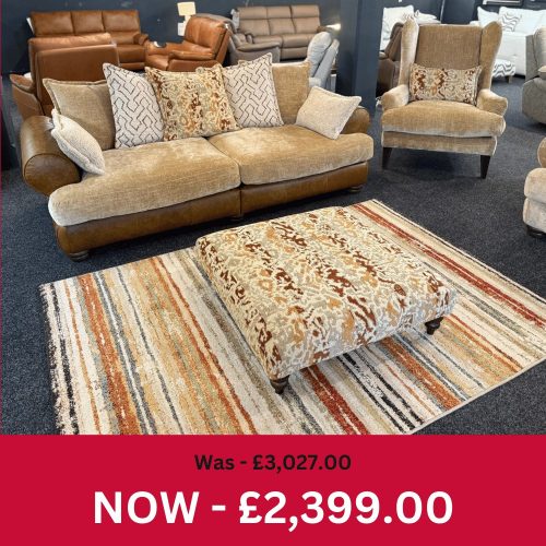 Haiti 4 Seater Sofa + Wing Chair + Stool