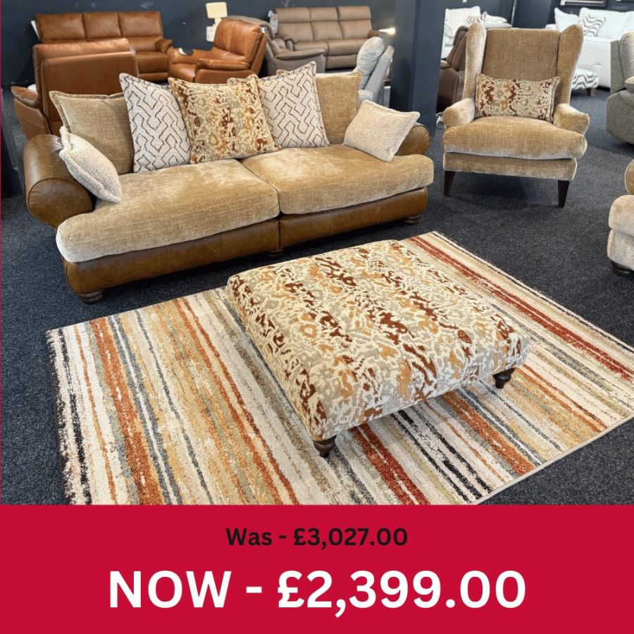 Haiti 4 Seater Sofa + Wing Chair + Stool