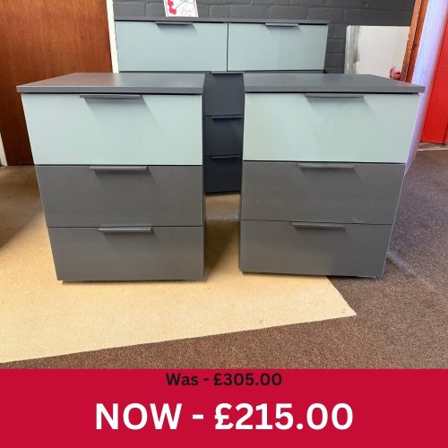 Skyla Pair of 3 Drawer Bedside Tables