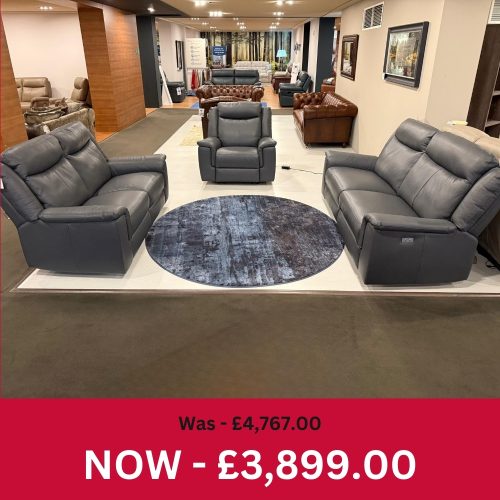Vallant 3 Seater Power Recliner Sofa+ 2 Seater Static Sofa + Power Recliner Chair