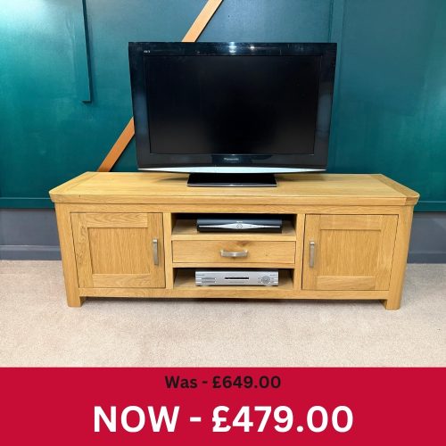 Treviso Oak Wide TV Unit