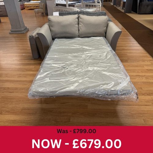 Nexus 2 Seater Sofa Bed in Eloise French Grey Fabric