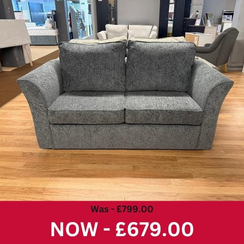 Nexus 2 Seater Sofa Bed in Santina Charcoal Fabric
