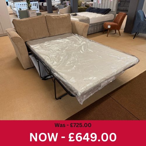Nexus 2 Seater Sofa Bed in Tenby Taupe Fabric