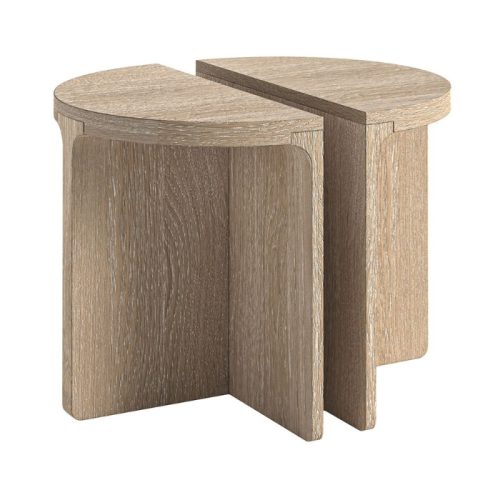 Pompeii Oak Half Moon Nest of Tables