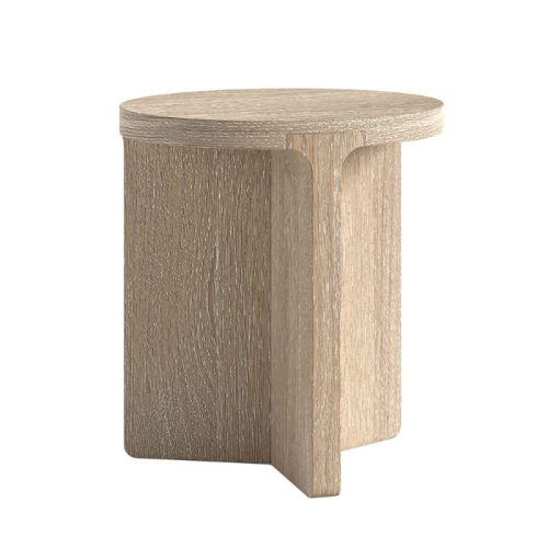 Pompeii Oak Round Side Table