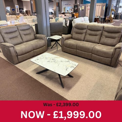 Wetherby 3 Seater + 2 Seater Power Recliner Sofas Set
