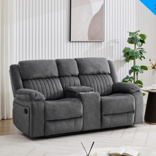 Moran 2 Seater Recliner Sofa with Console
