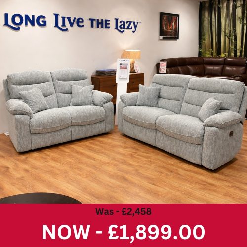 La-Z-Boy Annabelle 3 Seater Manual Recliner + 2 Seater Static Sofa Set