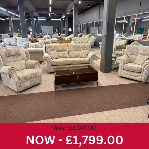 Rousso 3 Seater + Chair + Manual Recliner