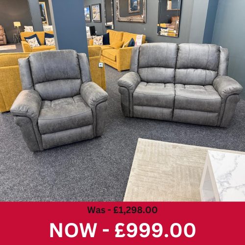 Gloucester 2 Seater + Chair Manual Reclining Set