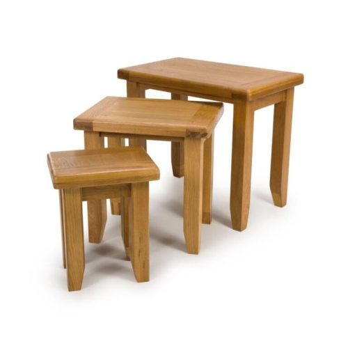 Hampton Oak Nest of Tables