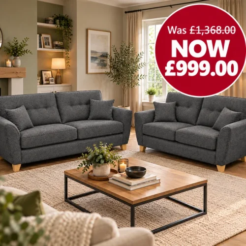 Ashover 3 Seater + 2 Seater Sofa Set