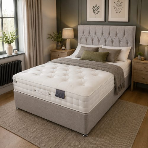 Finesse 1,000 Pocket Comfort Divan with Floor Standing Headboard