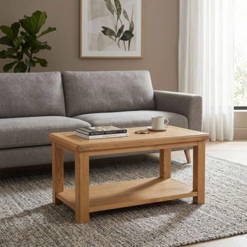 Dorchester Oak Coffee Table with Shelf