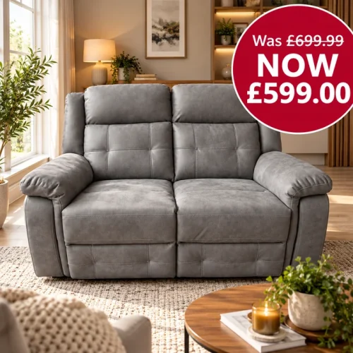 Buxton 2 Seater Manual Recliner Sofa